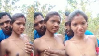 Kamababa Adivasi couple outdoor sex in the Jungle